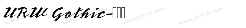 URW Gothic字体转换